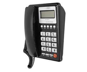 SUNGOOYUE KXT8001CID Corded Telephone, Caller ID Semi Hands Free Clear Display VIP Memory Storage Large 16 Bit LCD, with Optional Ringtones Volume Controls Mute, for Home Hotel Office (Black)