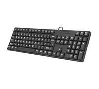 SUNGOOYUE Large Print 104 Keys Wired Keyboard, USB Keyboard Senior USB Wired Keyboard for Laptop