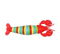 SUNGOOYUE Lobster Stress Relief Toy, 3D Printed Colorful Anxiety Reliever for ADD ADHD, Effective Desktop Decoration and Portable Sensory Fun (Red Head)
