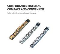 SUNGOOYUE Long Bands, Superior Soft Skin Friendly Polyester Cotton Fabric with No Breakage, for Legs Butt Arm Workout Yoga Pilates Physical Therapy Home Gym Travel (Brown big stretch)