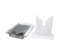 SUNGOOYUE Manual Bagel Cutter with Safety Shield, Plastic Bread Slicing | Durable ABS Construction, Dishwasher Safe, Cuts Bagels Muffins Breads, Easy Grip Handle