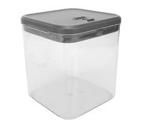 SUNGOOYUE Medication Lock Box, ABS Plastic Lockable Storage Case Snacks Food Phone Cosmetics Skincare Products Lock Box with Code for Home Dorms Office Clear Grey