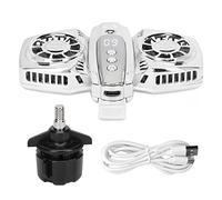 SUNGOOYUE Mobile Radio Cooler with Two Cooling Chips, Energy -saving Design for Smooth Live, Light ABS and Aluminum Alloy Structure (Silver)