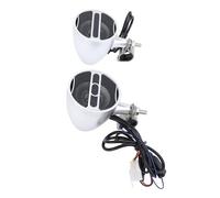 SUNGOOYUE Motorcycle ATV Speaker, Bluetooth Handlebar Stereo System with 3in Full Frequency Speakers, U Disk Playback, for 22-30MM Handlebar Diameter