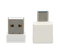 SUNGOOYUE Mouse Jiggler, Undetectable USB Mouse Mover Simulator for PC Laptop, with Type C Adapter, Plug and Play, Driver Free, Keeps Computer Awake, Prevents Sleep Mode (White)