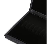 SUNGOOYUE Oboe Case, Wooden Storage Box with PU Leather Cover, Holds 20 Reeds, Breathable Holes, Fabric Slot Protection, for Oboe Players Travel Practice (12 pack)