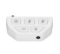 SUNGOOYUE One Controller Sound Enhancer Stereo Headphone Adapter with 4 EQ Sound Modes for Game Lovers and 2-in-1 Headset, White