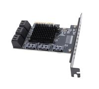 SUNGOOYUE PCIe 4X to 9 Port Expansion Card, 6Gbps PCIe GEN3 Hard Drive Adapter with Hot Swap and AHCI Support, for 10 11 2003