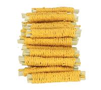 SUNGOOYUE Pet Sweet Bamboo Chewing Sticks Teeth Grinding Relief Small Animal Molar Sticks for Rabbit Hamster (Yellow)