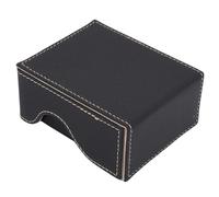 SUNGOOYUE Portable Dice Rolling Tower and Tray Foldable PU Leather Dice Tower with Magnetic Closure and Velvet Lining for Dungeons and Dragons DND RPG Tabletop Games (Black Gold)
