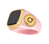 SUNGOOYUE Portable Finger Cale Ring with Vibrating Warnings and Battery with a High Capacity for Daily Steps, Aluminum Alloy Material - for Fitness Enthusiasts and People on the Go (Roseate)
