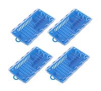 SUNGOOYUE Queen Bee Cage Plastic Transporting Catcher with Transparent Cover and Feed Holes Lightweight Compact Design for Beekeeping Queen Introduction Transfer (Blue)