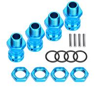 SUNGOOYUE RC Car Wheel Extension Adapter Easy Installation (Blue) | RC Car Wheel Extension Adapter Easy Installation Easy Installation Strong Aluminum Build 17mm Hex Blue Aluminum Alloy