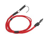 SUNGOOYUE RC Crawler Winch Strap, Elastic Towing Trailer Rope Strap with Hooks for 1/10 1/8 RC Car, Thicker Elastic Ropes, Stainless Steel Hook (Red)