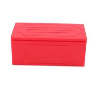 SUNGOOYUE RC Simulated Toolbox Model Car Storage Luggage Box for 1:24 1:32 Scale Vehicles with Decorative Stickers for RC Off Road Engineering Vehicles (Red)