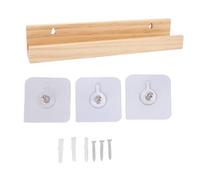 SUNGOOYUE Record Shelf Wall Mount Record Display Shelf Record Holder Crafted from Quality Pine Wood Floating Shelf with Angled Platform for Living Room Bedroom Office