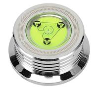 SUNGOOYUE Record Weight Stabilizer, Professional 50Hz 45rpm Turntable Disc Stabilizer with High Accuracy Bubble Leveler, for Discs and Turntables (Silver)