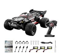 SUNGOOYUE Remote Control Car, 1:18 Scale 28 KPH High Speed Off Road Vehicle with LED Headlights, 4WD All Terrain RC Crawler Toy for Adults and Kids (-3)