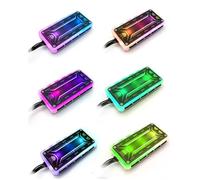 SUNGOOYUE RGB Case Fan Motherboard Controller with Strong RF Remote Control, Music Sensing Rhythm, Multicolor Lighting for PC Case