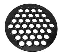 SUNGOOYUE Russian Pelmeni Maker, Aluminum Alloy Dumpling Mold with 37 Piece Capacity and Flat Back for Easy Cleaning, Ravioli Maker Machine (Black)