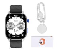 SUNGOOYUE Smart Watch, 2.04 Inch AMOLED Display with AI Drawing ChatGPT Custom Watch Face, 32GB Storage BT Calling, Dynamic Heart Rate Sleep Monitor, IP68, for Android IOS Men Women (Tarnish)