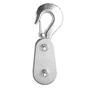 SUNGOOYUE Snatch Block Pulley, Metal Wire Rope Lifting Pulley with Hook, 2 Ton Working Load for Winch Recovery, Towing and Lifting, for UTV ATV Quad Bike Motocross