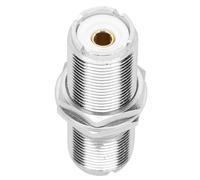 SUNGOOYUE SO239 UHF Female to Female Plug Jack, Stainless Steel RF Adapter Connector with Feed Through Adapters, for Antenna Coaxial Cable Radio Scanner Ham CB Radio