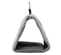 SUNGOOYUE Soft Plush Hammock Hanging Cage Tent Bird Winter Warm Bed Pet Toy for Cozy Bird Resting Place (M)