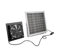 SUNGOOYUE Solar Exhaust Fan, 8W IP67 Automatic Ventilation Fan Kit for Small Chicken Coop Greenhouse Shed Pet House Window Vent