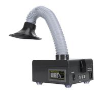 SUNGOOYUE Solder Fume Extractor, 3 Stage Filtration System 7000RPM Electric Iron Welding Fume Extractor with LED Light Hose, for DIY Soldering Smoke Evacuator 150W (GB Plug)