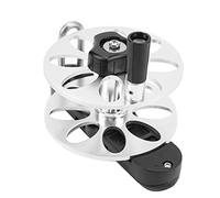 SUNGOOYUE Speargun Reel Aluminum Alloy Adjustable Tension Knob with Foldable Handle Split Base for Most Spearguns 157g 50m 2mm Line Capacity