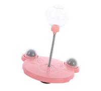 SUNGOOYUE Spring Cat Treat Dispenser Toy, Plastic Metal Interactive Cat Toy with Food Dispensing Slow Feeding Bite Design for Kittens Indoor Boredom Relief