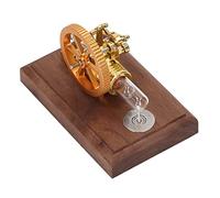 SUNGOOYUE Stirling Engine Motor, Hot Air External Combustion Steam Engine Model with Alcohol Combustor, for Science Projects Physics Learning Classroom Demonstration
