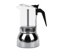 SUNGOOYUE Stovetop Coffee Maker Transparent Brew Window | Induction compatible stovetop coffee percolator Transparent brew window Glass top 9 cup Borosilicate Glass Gas stove