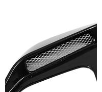 SUNGOOYUE Stylish Decoration Air Flow Vent Hood, Universal ABS Plastic Stylish Decorative DIYSide Wind Intake Scoop Bonnet Vents for Most Vehicles, Made of ABS & Electroplate, (Black)