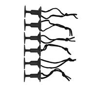 SUNGOOYUE Surf Leash Plug,6Pcs Surf Board Leash Leg Rope Plug Nylon Plastic Surf Leash Plug Surfboard Accessory (Black)