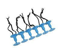 SUNGOOYUE Surf Leash Plug,6Pcs Surf Board Leash Leg Rope Plug Nylon Plastic Surf Leash Plug Surfboard Accessory (Blue)