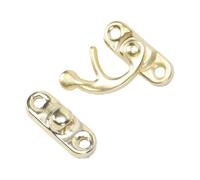 SUNGOOYUE Swing Arm Clasp Latch Bulk 100-Set Value Pack (Yellow) | right latch hook for birdhouses Rust proof Sturdy construction Tool boxes Professional craftsmen