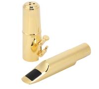 SUNGOOYUE Tenor Saxophone Mouthpiece, Brass B Flat 6 Wind Sax Mouthpiece with Metal Cap Ligature for Professional Players Jazz Performance