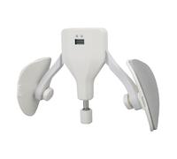 SUNGOOYUE Thigh Trainer, Adjustable 10-35kg Digital Counting Inner Thigh Exercise Equipment with Enhanced Comfort EVA Pads, for Leg Strength Training (White)