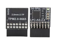 SUNGOOYUE TPM 2.0 Encryption Security Module, 14 1 Pin 2x7P 2.0mm Pitch TPM Remote Card with Premium PCB, for 11 10 8.1 7 Motherboards DDR4 DDR3