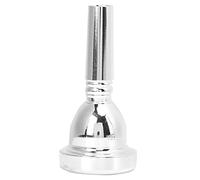 SUNGOOYUE Trombone Mouthpiece, Brass TR-03 12.7mm 5G Large Shank Mouth Piece Replacement (Silver)