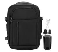 SUNGOOYUE Vacuum Backpack, 15.6 Inch Seal Travel Compression Backpack with Pump Dry Wet Separation Zone Luggage Strap for Travel Laptop Clothes