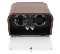 SUNGOOYUE Watch Winder, 5 Rotating Modes Quiet Automatic Watch Winder Storage Box Dual Power USB or Battery with LED Light Charging Cable for Mechanical Watches