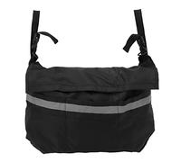 SUNGOOYUE Wheelchair Carry Bag Polyester Armrest Storage Pouch Multiple Pockets Secure Straps Lightweight for Elderly on Wheelchairs Walkers Rollators Scooters