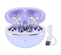 SUNGOOYUE Wireless Earbuds, Clear Sound 8H Playback 10m Range Bluetooth Headphones with Detachable Earrings Open Ear for Small Ears Glasses Long Hair (Purple)