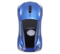 SUNGOOYUE Wireless Mouse, 2.4G USB Receiver 1600DPI Ergonomic Sports Car Shape Optical Gaming Mice, with Auto Sleep Mode, for PC Laptop Mac OS X (Pearl Blue)