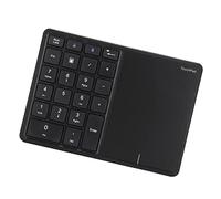 SUNGOOYUE Wireless Numeric Keypad, 2.4G 22 Keys Touch Screen Type C ABS Number Pad, with Built in Battery, for OS X (Black)