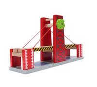 SUNGOOYUE Wooden Bridge Track Set Beechwood Railway Accessory for Kids with Scenic Bridge Design Compatible with Major Wooden Tracks
