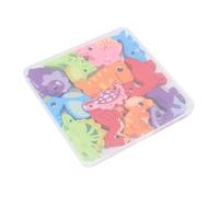 SUNGOOYUE Wooden Puzzles Toys Wooden Matching Sorting Stacking Toys Interlocking Design Educational Early Learning for Kids with Safe Plastic Storage Box (Dinosaur)